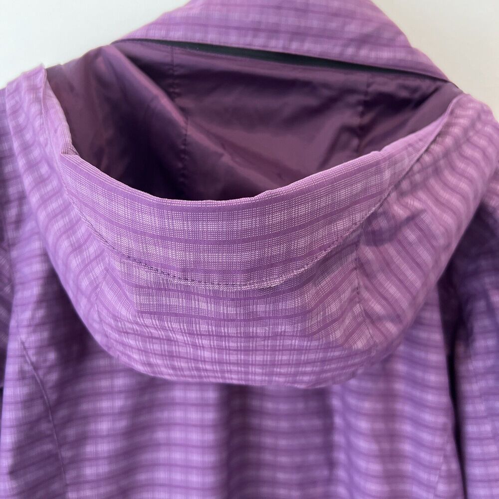 Tri Mountain Lightweight Jacket Women's Size Large Purple Gray Plaid EUC - Picture 8 of 11